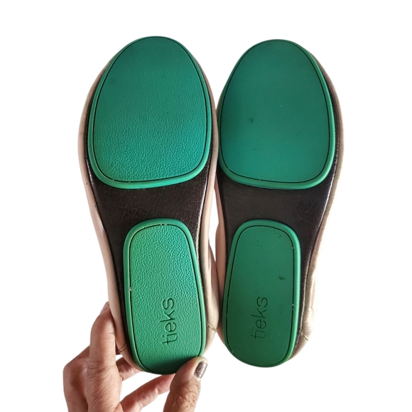 TIEKS By Gavrieli Light Pink Blush Leather Slip-On Classic Ballet Flat Slipper 9 - Picture 11 of 11